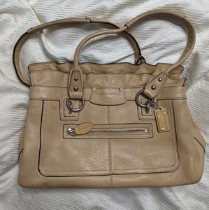 Coach Penelope Top Ruffle Tan Bag